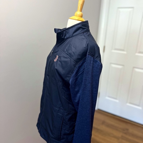 Cutter & Buck Boston Blue Stealth Hybrid Quilted Mens Full Zip Jacket Sz L - Picture 3 of 16